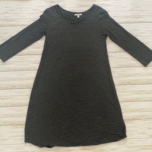 Maurice’s black and white xs dress stripes